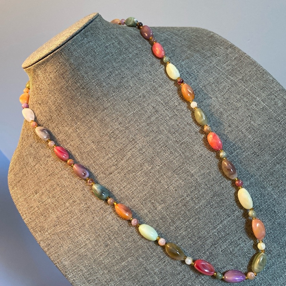 Vintage Lucite Multicolour Necklace